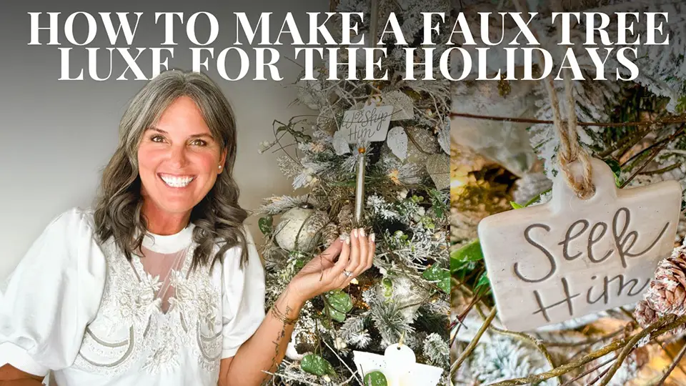 How to Decorate a Christmas Tree (Step-by-Step) — Week 1 of My Christmas Decorating Series